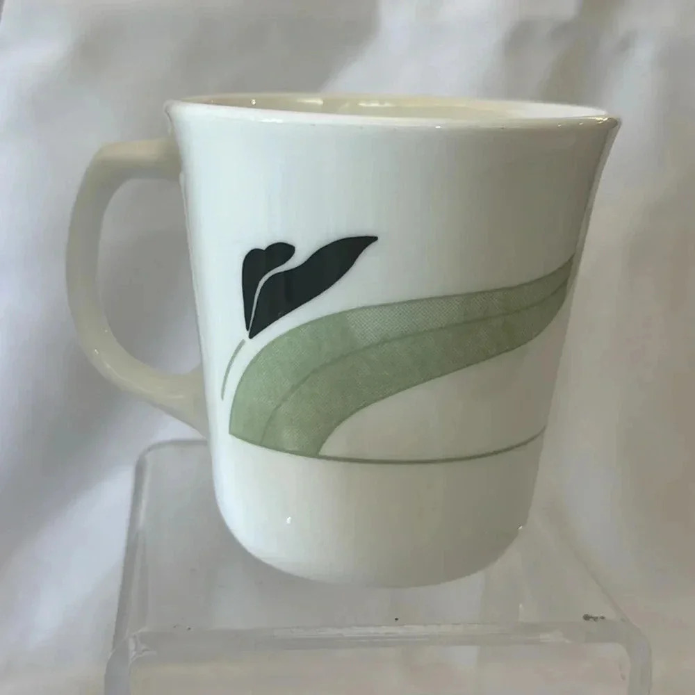 Vintage Corelle Black Orchid Cups Mugs - Set of 6 - Picture 3 of 5